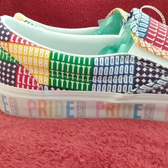Men's VANS PRIDE SLIP ONS NWOT - Picture 2 of 9